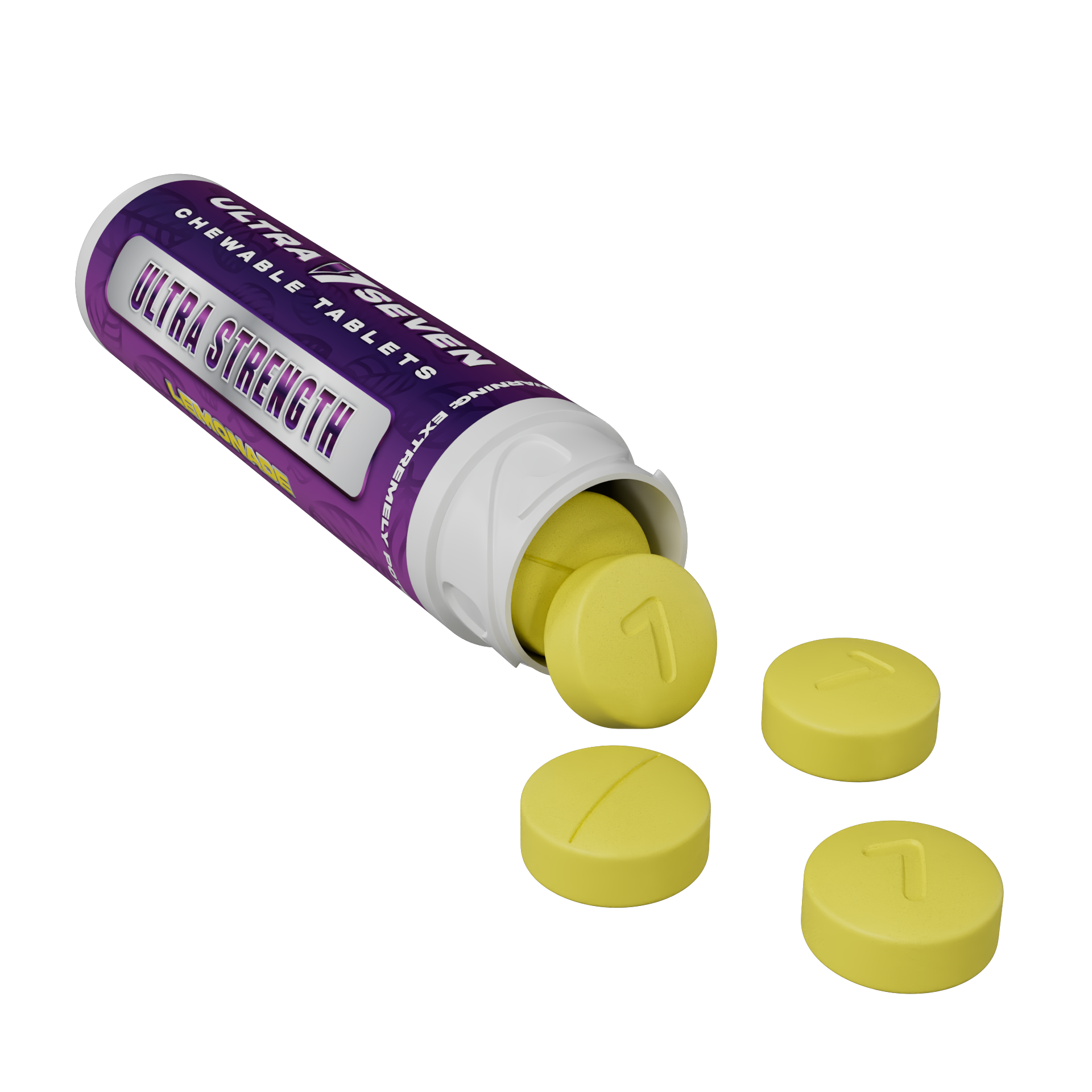 Ultra Seven 10ct 7OH Tabs Ultra Strength Lemonade 20mg Per Tablet