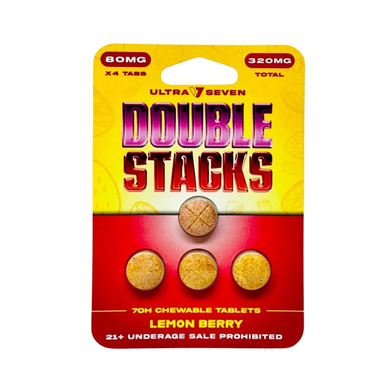Ultra Seven Double Stacks 7-Hydroxymitragynine Chewable Tab 4ct 80mg Per Tablet