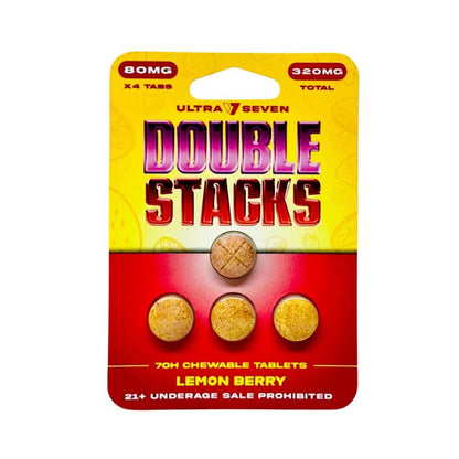 🎁 Ultra Seven Double Stacks 7-Hydroxymitragynine Chewable Tab 4ct 80mg Per Tablet (100% off)