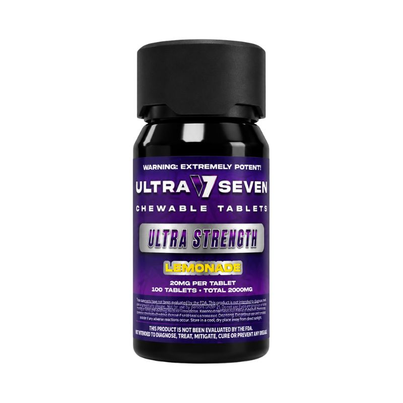 Ultra Seven Ultra Strength 7-Hydroxymitragynine Chewable Tablets 100ct 20mg Per Tablet