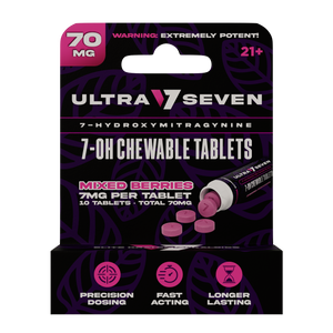 Ultra Seven 10ct 7OH Tabs Mix Berries 7mg Per Tablet