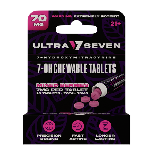 Ultra Seven 10ct 7OH Tabs Mix Berries 7mg Per Tablet