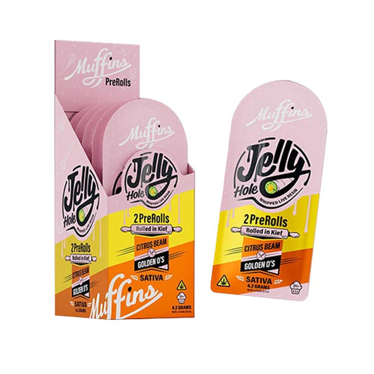 MUFFINS-THC-A JELLY HOLES PREROLL CRISPY BEAM/GOLDEN O'S