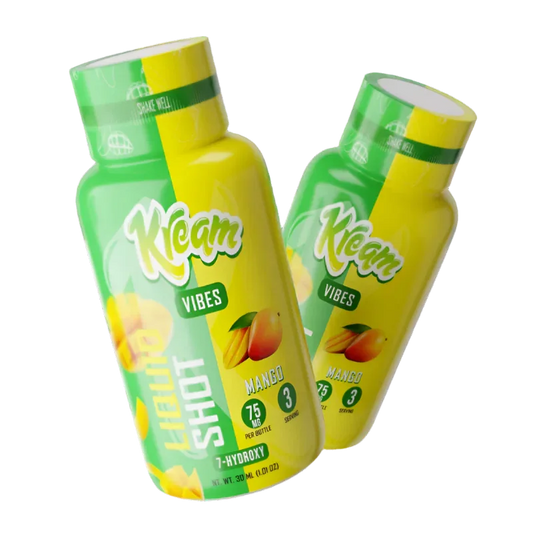 Kream 7-Hydroxymitragynine Liquid Shot Mango Vibes 30ml 75MG per bottle - Seven Tech