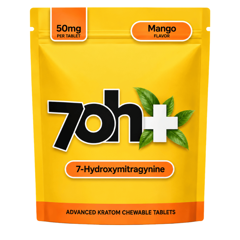 7OH Plus 7-Hydroxymitragynine Chewable Tablets 50mg Per Tablet