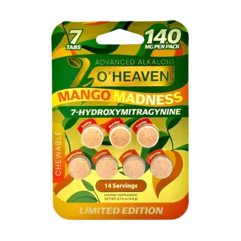 7 O'Heaven 7-Hydroxymitragynine Chewable Tablets 7ct 20mg Per Tablet