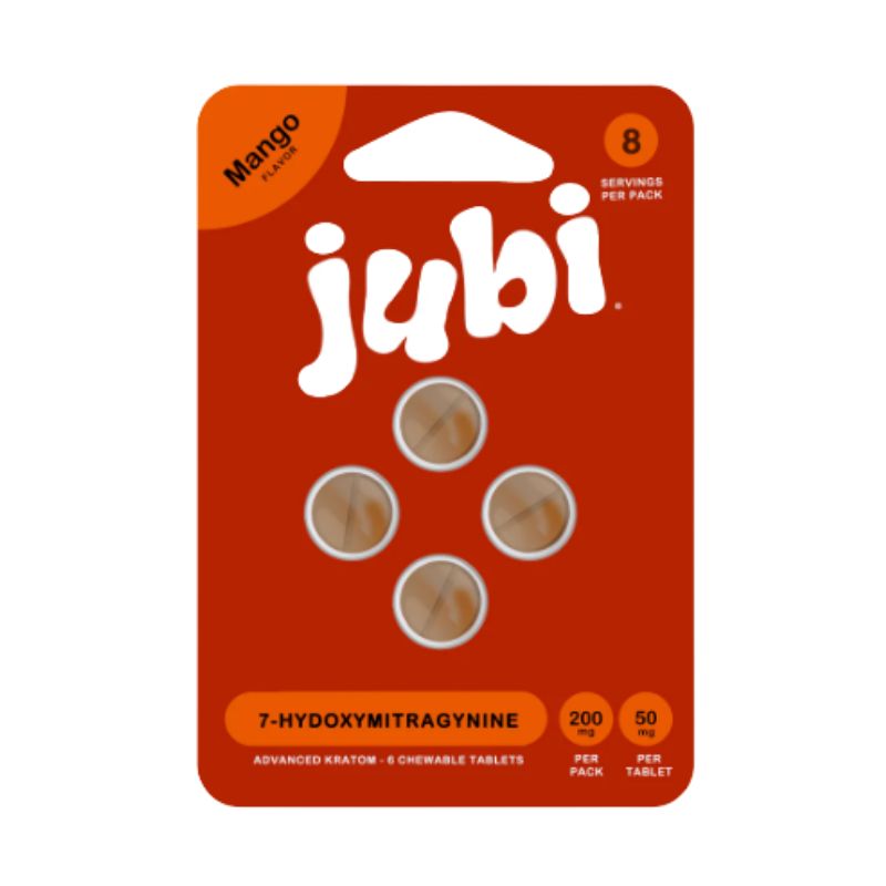 Jubi 7-Hydroxymitragynine Chewable Tablets 4ct 50mg Per Tablet