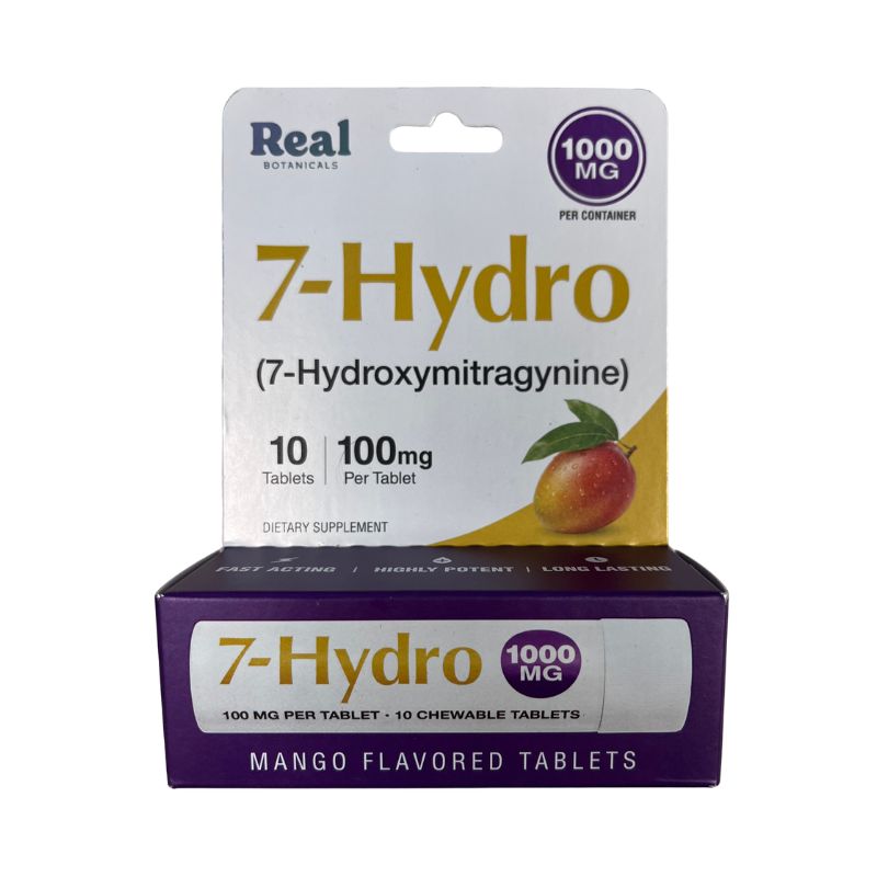 Real Botanicals 7-Hydroxymitragynine Chewable Tablets 10ct 100mg Per Tablet