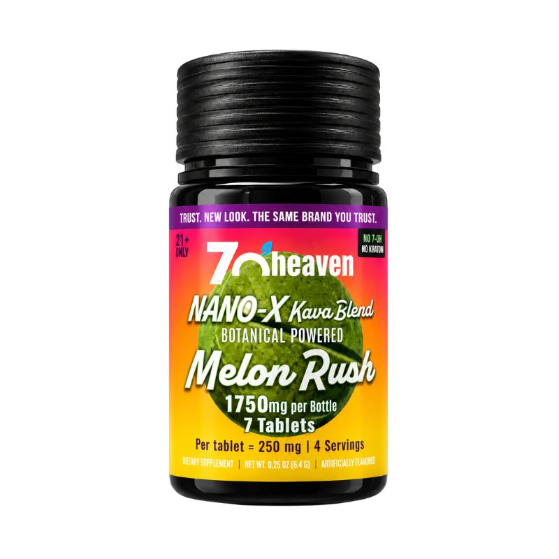 7 O'Heaven Botanical Powered Nano -X Kava Blend Tablets 7ct  250mg Per Tablet