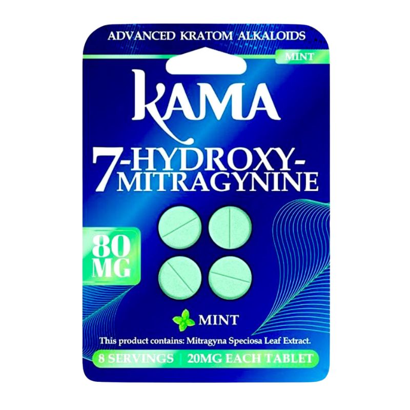 KAMA 7-Hydroxymitragynine Chewable Tabs 4ct 20mg per Tablet