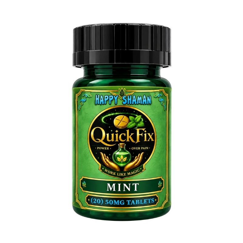 Happy Shaman Quick Fix Kratom Extract Tablets 20ct 50mg Per Tablet