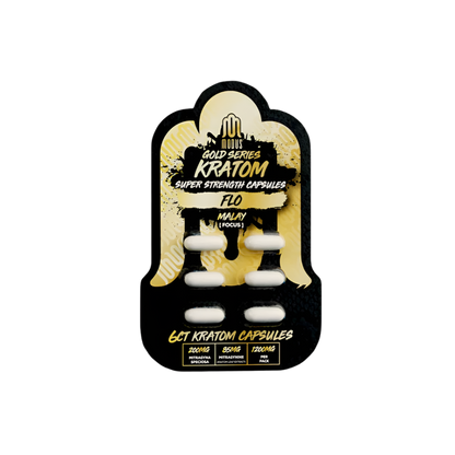 MODUS KRATOM GOLD SERIES SUPER STRENGTH CAPSULES 1200MG 6CT - FLO MALAY (FOCUS) - Seven Tech