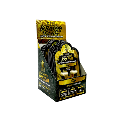 MODUS KRATOM GOLD SERIES SUPER STRENGTH CAPSULES 1200MG 6CT - FLO MALAY (FOCUS) - Seven Tech