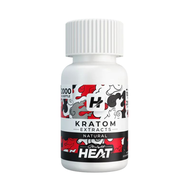 STRAIGHT HEAT KRATOM EXTRACT TABLETS 10CT 200MG PER TABLET