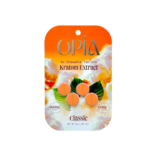 OPIA KRATOM EXTRACT CHEWABLE TABLETS 150MG PER TABLET – CLASSIC