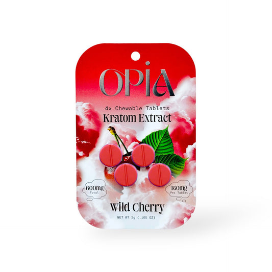 OPIA KRATOM EXTRACT TABLETS 150MG 4CT - WILD CHERRY