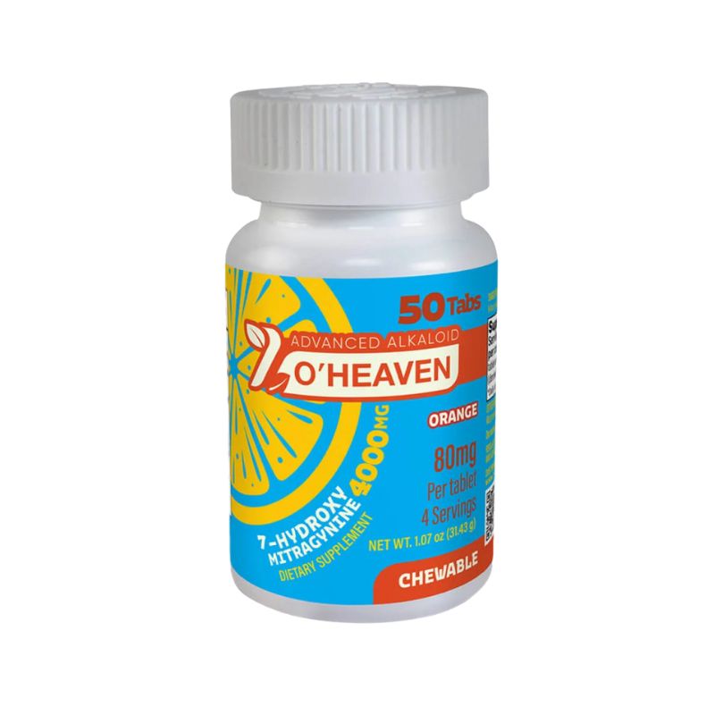 7 O'heaven 7-Hydroxymitragynine Chewable Tablets 50ct 80mg Per Tablet