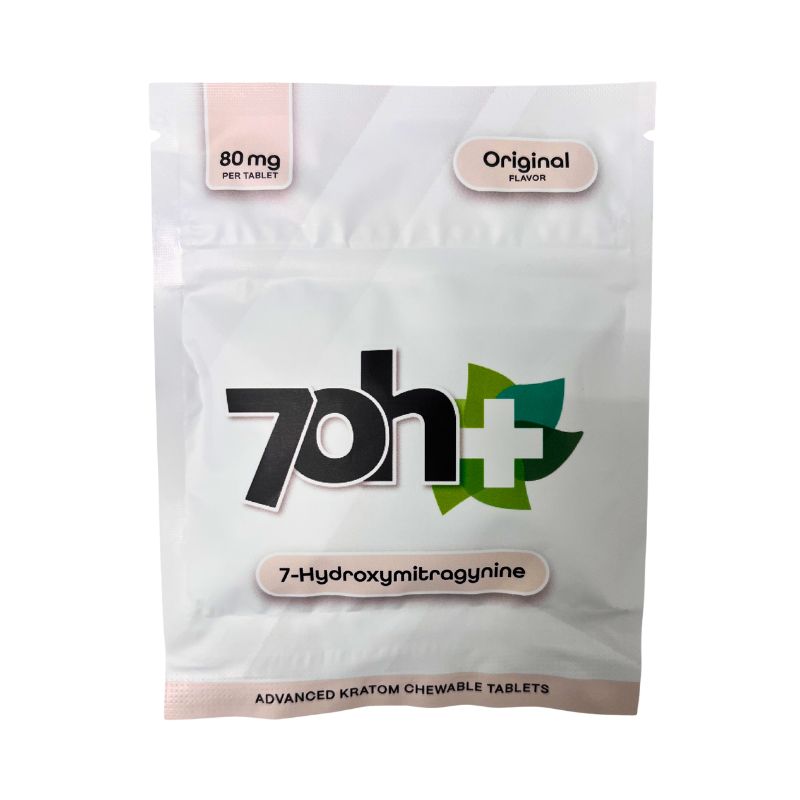 7OH Plus 7-Hydroxy Advance Kratom Chewable Tablets 80mg Per Tablet
