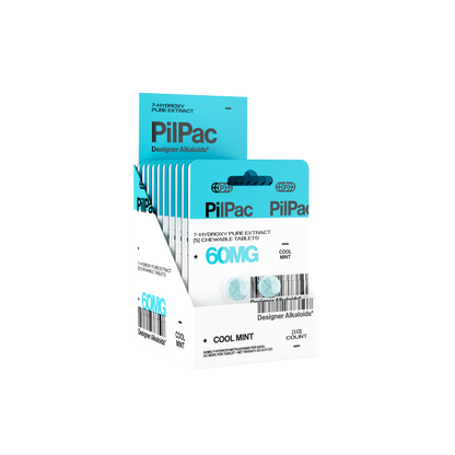 PILPAC DESIGNER ALKALOIDS 7- HYDROXY CHEWABLE TABLETS 60MG 5CT - COOL MINT