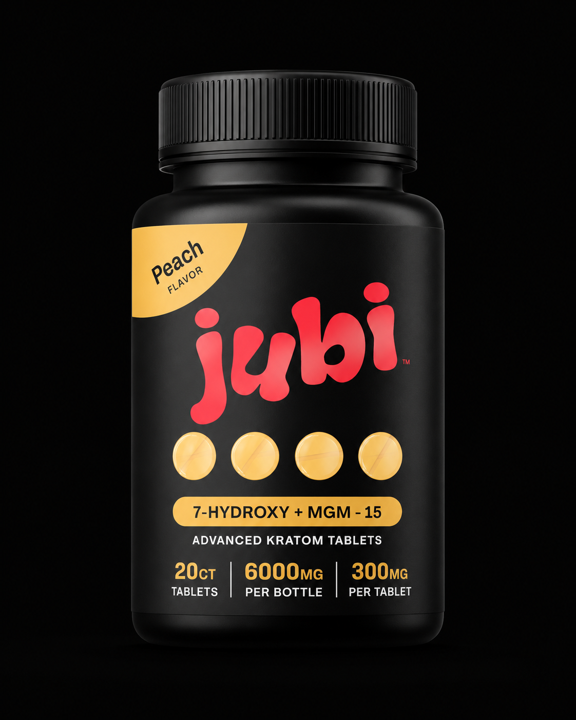 Jubi 7-Hydroxy + MGM-15 — 20CT 6000MG Bottle