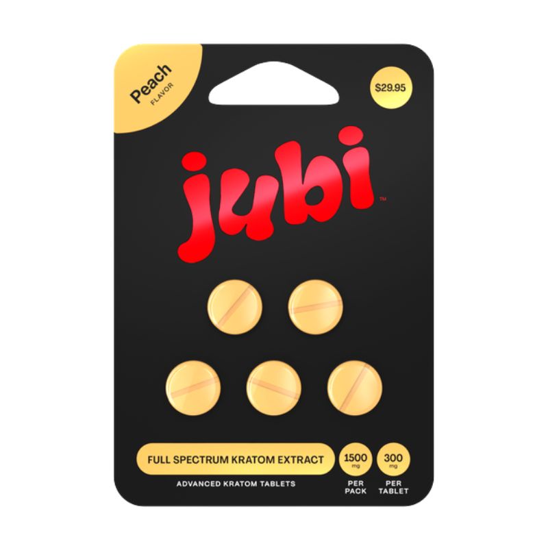 Jubi Full Spectrum Kratom Extract Mitragynine Tablets 5ct 300mg Per Tablet