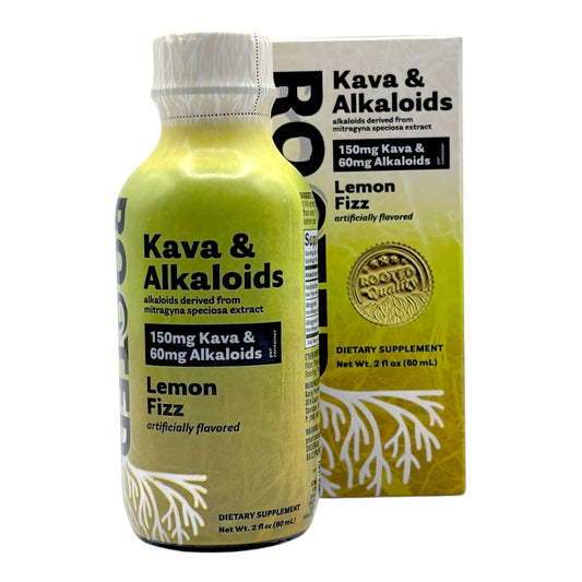 ROOTED KAVA & ALKALOIDS SHOTS 60ML 150MG KAVA / 60MG ALKALOIDS - LEMON FIZZ