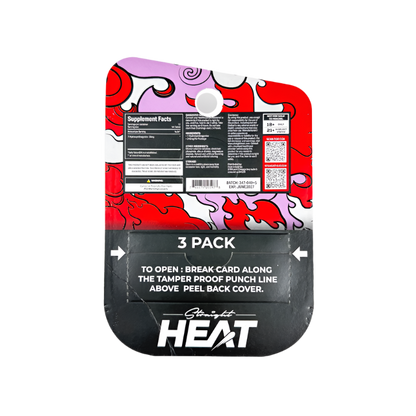 Straight Heat 3ct 7OH Chewable Tabs Cotton Candy Grape 80mg Per Tablets - Seven Tech