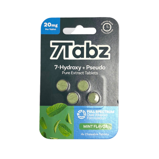 7Tabz Pseudo 4ct Chewable Tabs Mint 20mg Per Tablets - Seven Tech