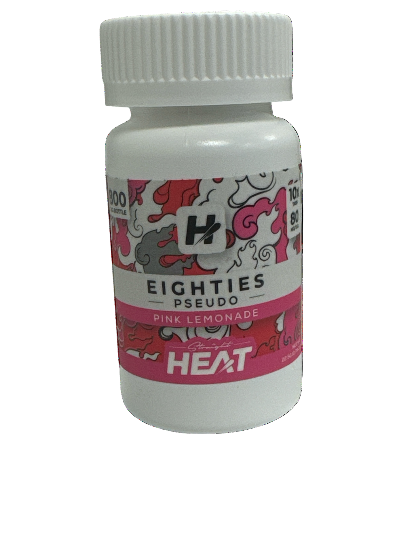 Straight Heat 10ct 7OH Pseudo Eighties Tabs Pink Lemonade 80mg per Tablet