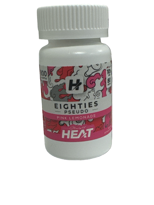 Straight Heat 10ct 7OH Pseudo Eighties Tabs Pink Lemonade 80mg per Tablet