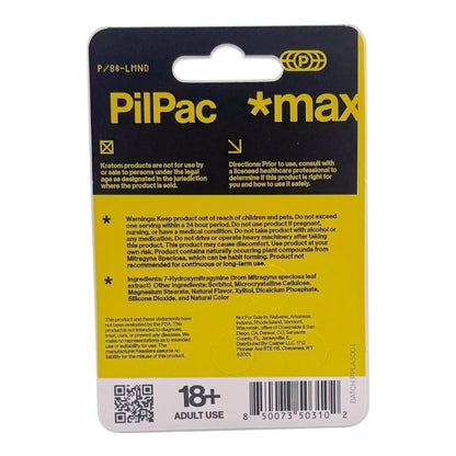 PILPAC *MAX DESIGNER ALKALOIDS MAXIMUM STRENGTH 7- HYDROXY CHEWABLE TABLETS 80MG 5CT - LEMONADE