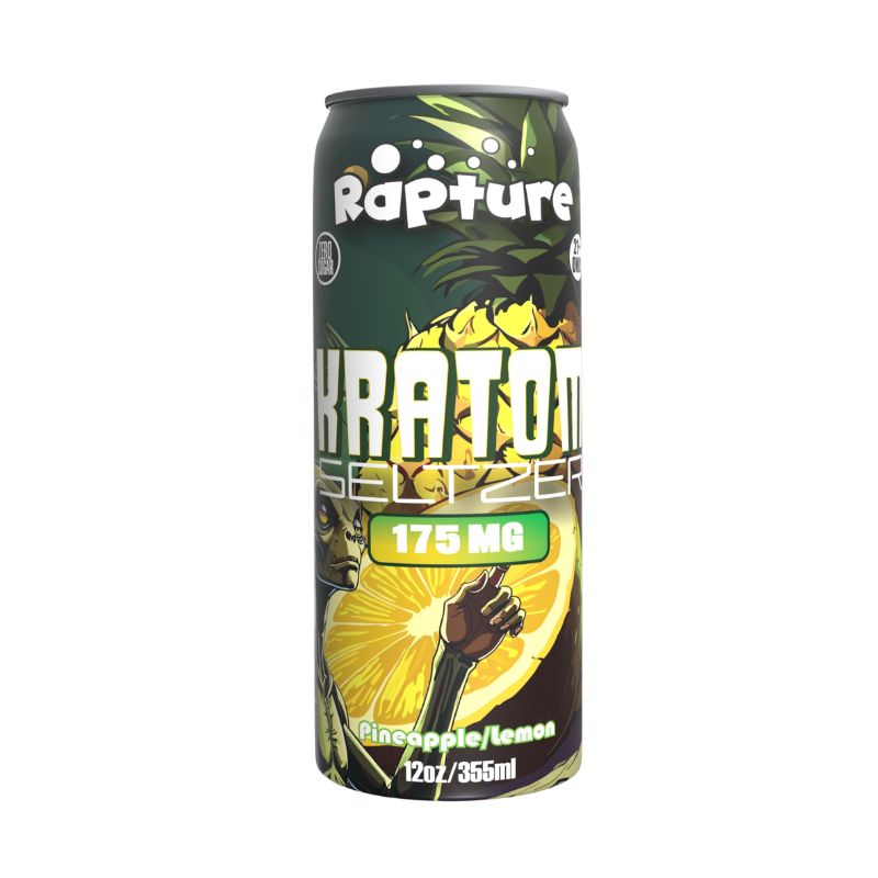 Rapture Zero Sugar Kratom 175mg MIT Seltzer 12oz