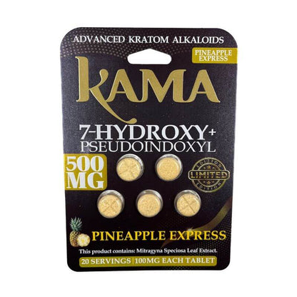 🎁 Kama 7-Hydroxymitragynine + Pseudo Tablets 5ct 100mg Per Tablet (100% off)