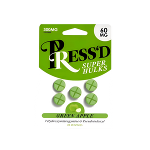 Press'D 5ct 7OH Tabs Super Hulks Green Apple 60mg per Tablet