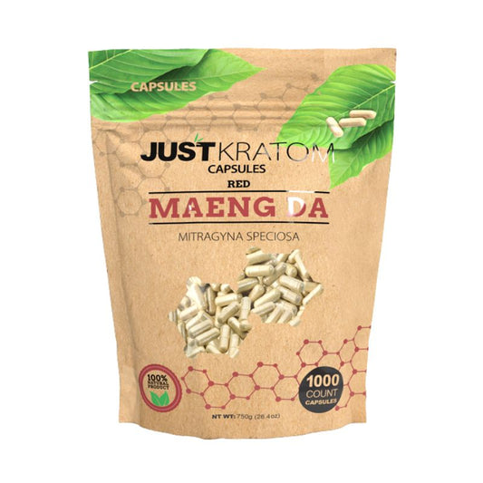 JUST KRATOM CAPSULES 1000CT 500 MG - MAENG DA RED