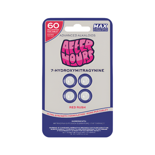 After Hours 4ct 7OH Chewable Tabs Red Rush 60mg per Tablet