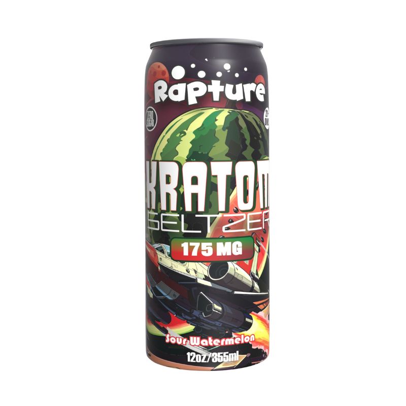 Rapture Zero Sugar Kratom 175mg MIT Seltzer 12oz