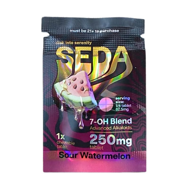 Seda 7-Hydroxymitagynine Blend Chewable Tablets 1ct 250mg Per Tablet