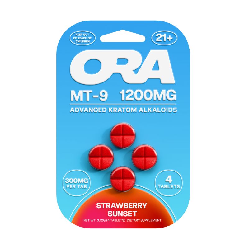 ORA MT-9 Advanced Kratom Alkaloids 4ct 300mg Per Tablet