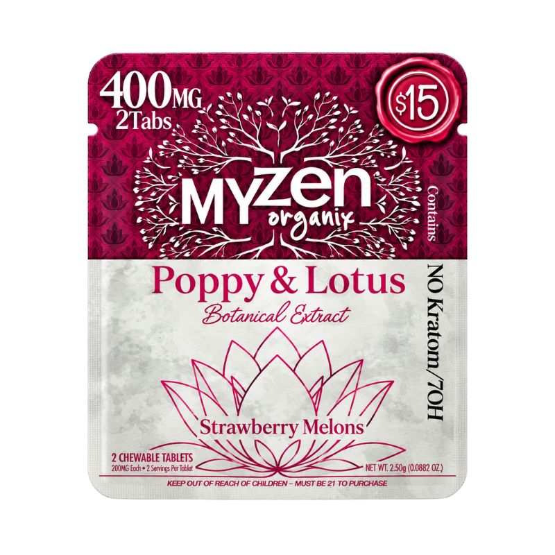Myzen Organix Botanical Extract Proprietary Blend Chewable Tablets 2ct 200mg Per tablet