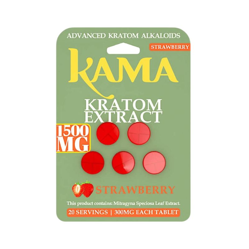 Kama Advanced Kratom Extract Alkaloids Tablets 5ct 300mg Per Tablet