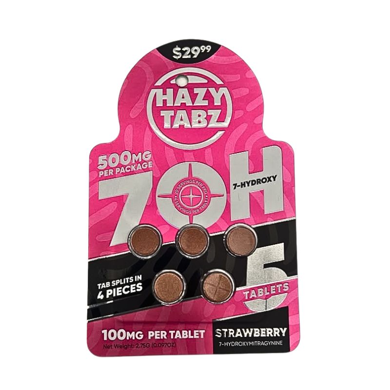 Hazy Tabz 7-Hydroxymitragynine Tablets 5ct 100mg Per Tablet