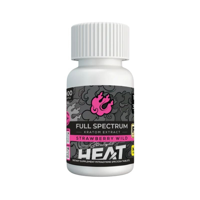 Straight Heat Max Strength Full Spectrum Kratom Extract 10ct 300mg Per Tablet