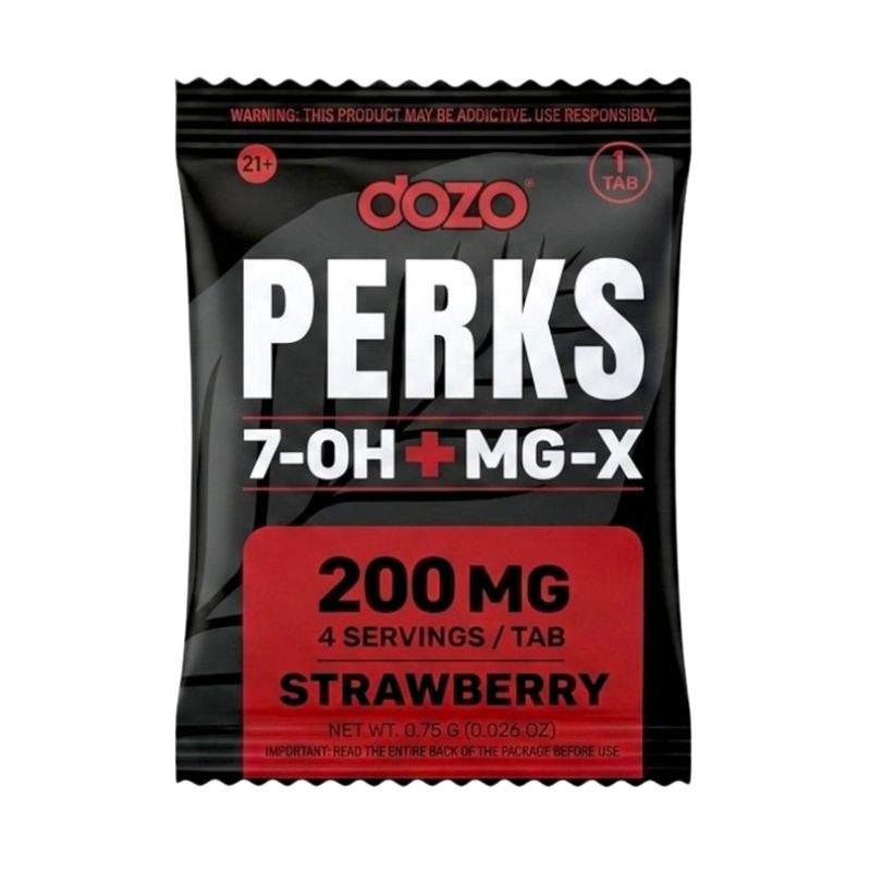 Dozo Perks 7-Hydroxymitragynine + MG-X Tablets 1ct 200mg Per Tablet
