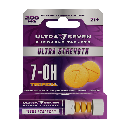 Ultra Seven 10ct 7OH Tabs Ultra Strength Tropical 20mg Per Tablet