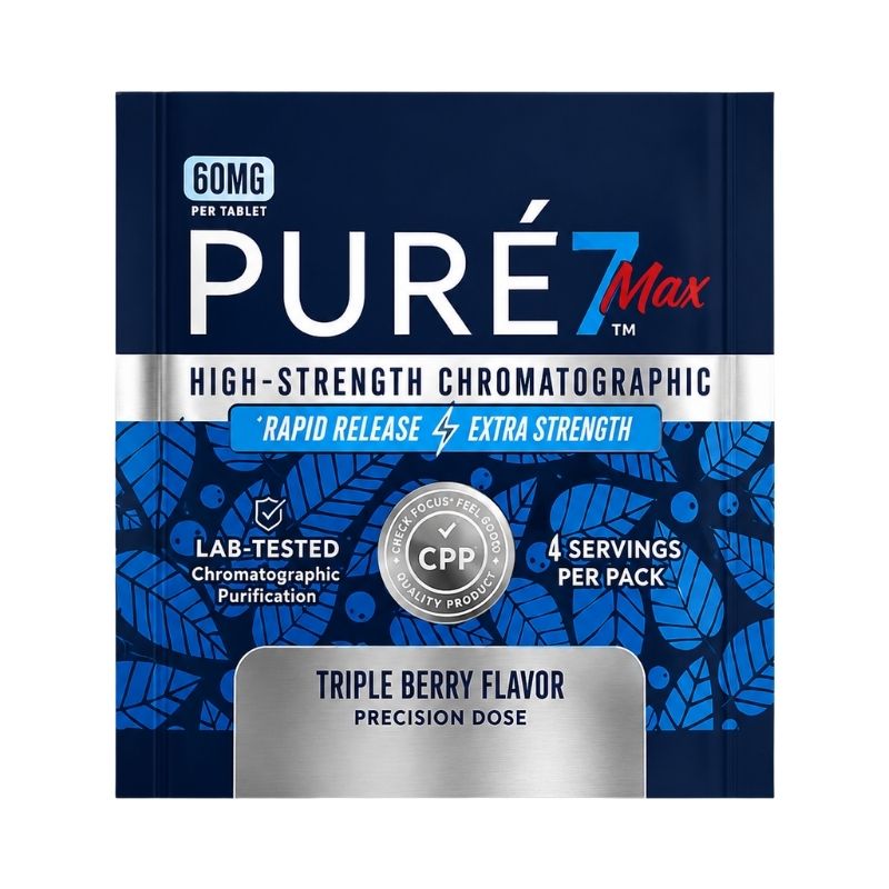 Pure7 Max High-Strength Chromatographic 7-Hydroxy 60mg Per Tablet