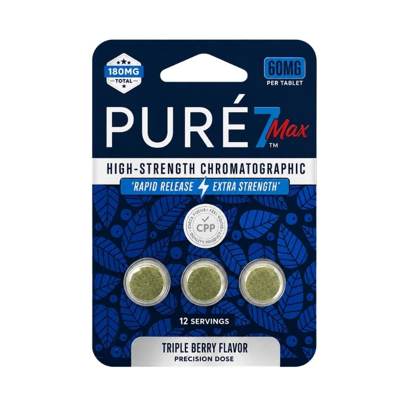 Pure7 Max High-Strength Chromatographic 7-Hydroxy 60mg Per Tablet