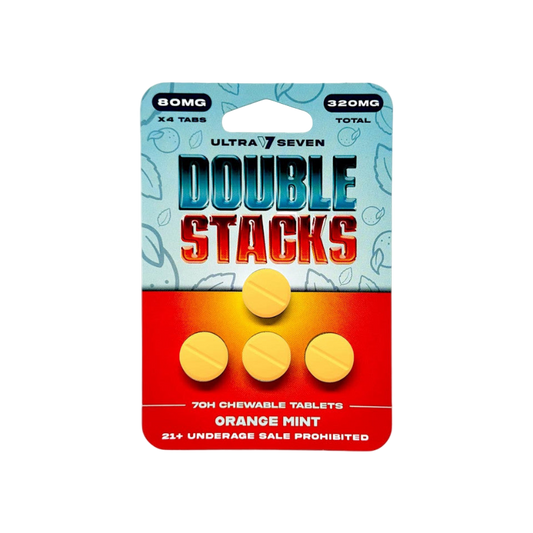 Ultra Seven Double Stacks 4ct 7OH Chewable Tab Orange Mint 80mg Per Tablets
