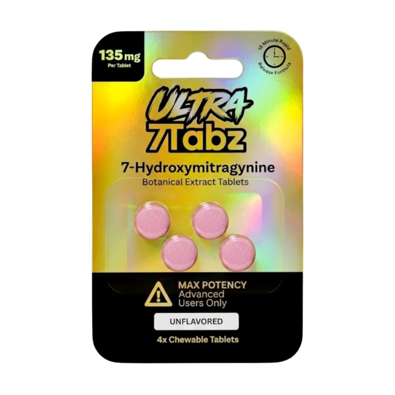 7Tabz Ultra Max Potency 7-Hydroxymitragynine Tablets 4ct 135mg Per Tablet