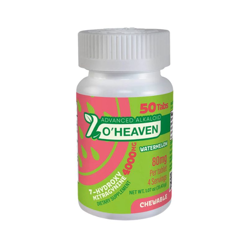 7 O'heaven 7-Hydroxymitragynine Chewable Tablets 50ct 80mg Per Tablet